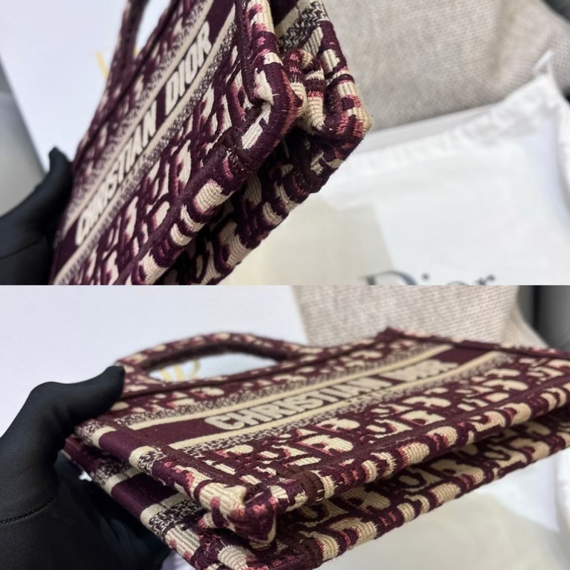 Dior粉色Book Tote mini-7