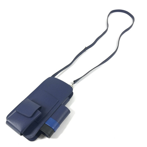 愛馬仕 WAY 手機殼、手機袋、單肩包，適用於 iPhone 和 Epson 相機，男女通用，藍色