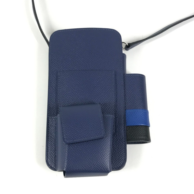 愛馬仕 WAY 手機殼、手機袋、單肩包，適用於 iPhone 和 Epson 相機，男女通用，藍色-1