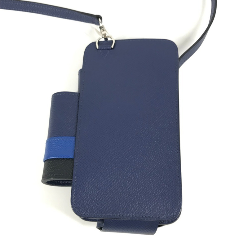 愛馬仕 WAY 手機殼、手機袋、單肩包，適用於 iPhone 和 Epson 相機，男女通用，藍色-2