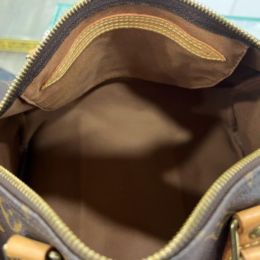 東區正精品㊣LV M41526 Speedy30 原花字紋有背波士頓包手提包 RZ6183-2