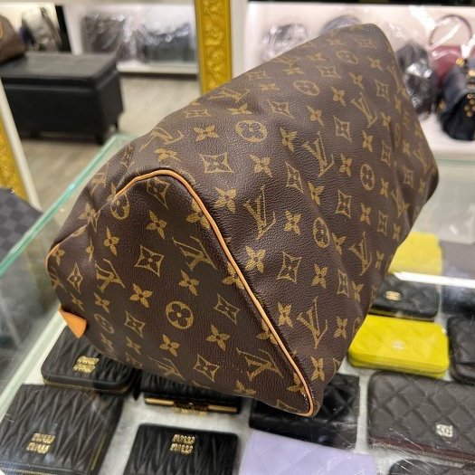 東區正精品㊣LV M41526 Speedy30 原花字紋有背波士頓包手提包 RZ6183-4