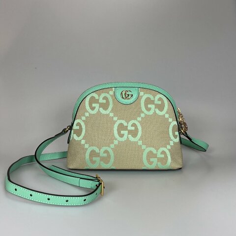 GUCCI 499621 青蘋果綠JUMBO貝殼包