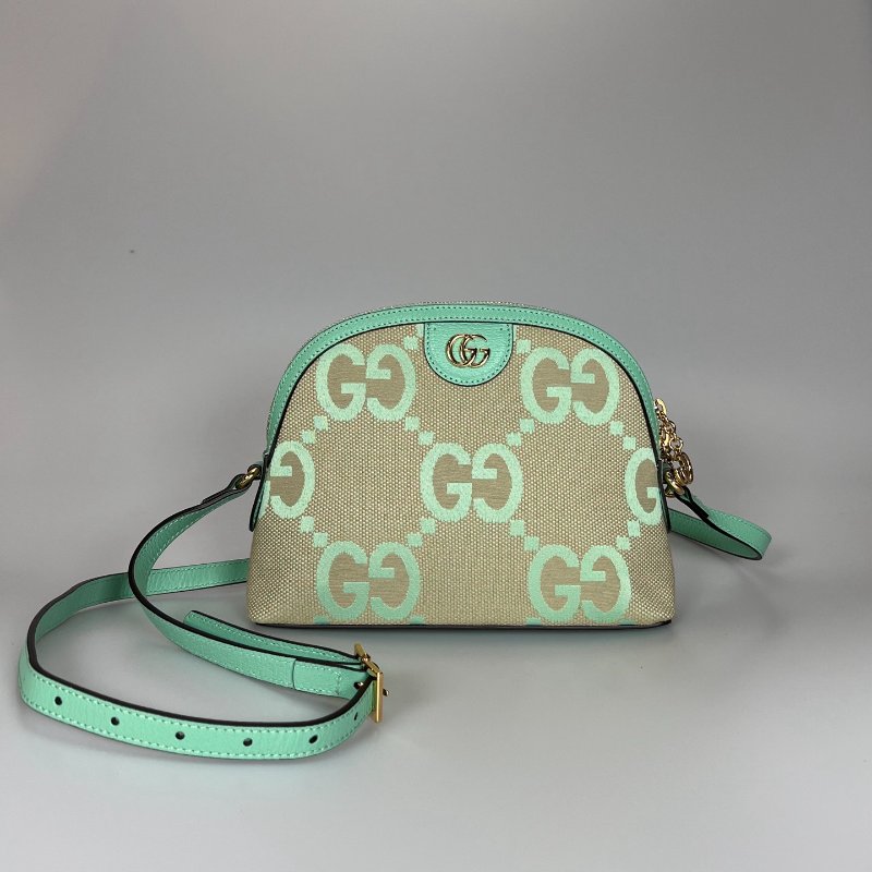 GUCCI 499621 青蘋果綠JUMBO貝殼包-0