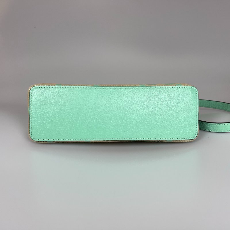 GUCCI 499621 青蘋果綠JUMBO貝殼包-4