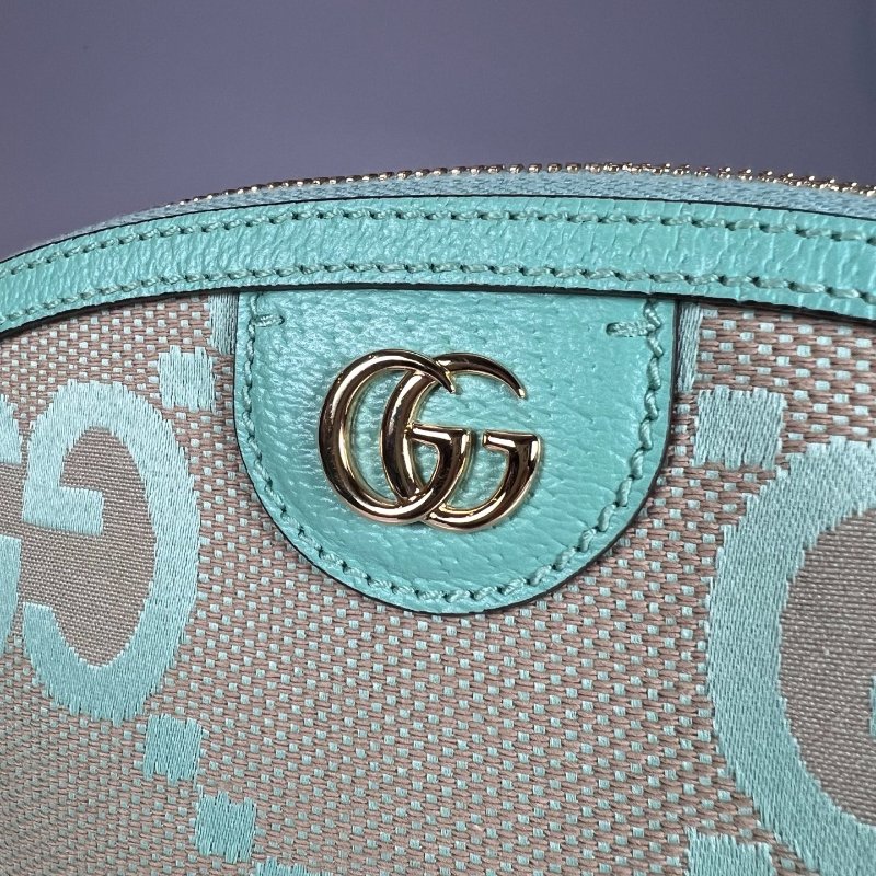 GUCCI 499621 青蘋果綠JUMBO貝殼包-6
