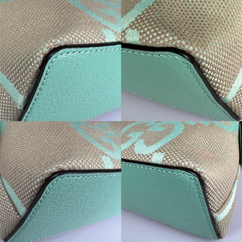 GUCCI 499621 青蘋果綠JUMBO貝殼包-9