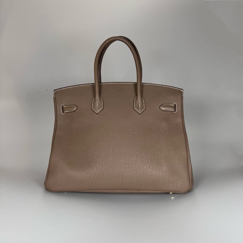 HERMES □Q刻 內縫TOGO皮 大象灰BIRKIN35包-1