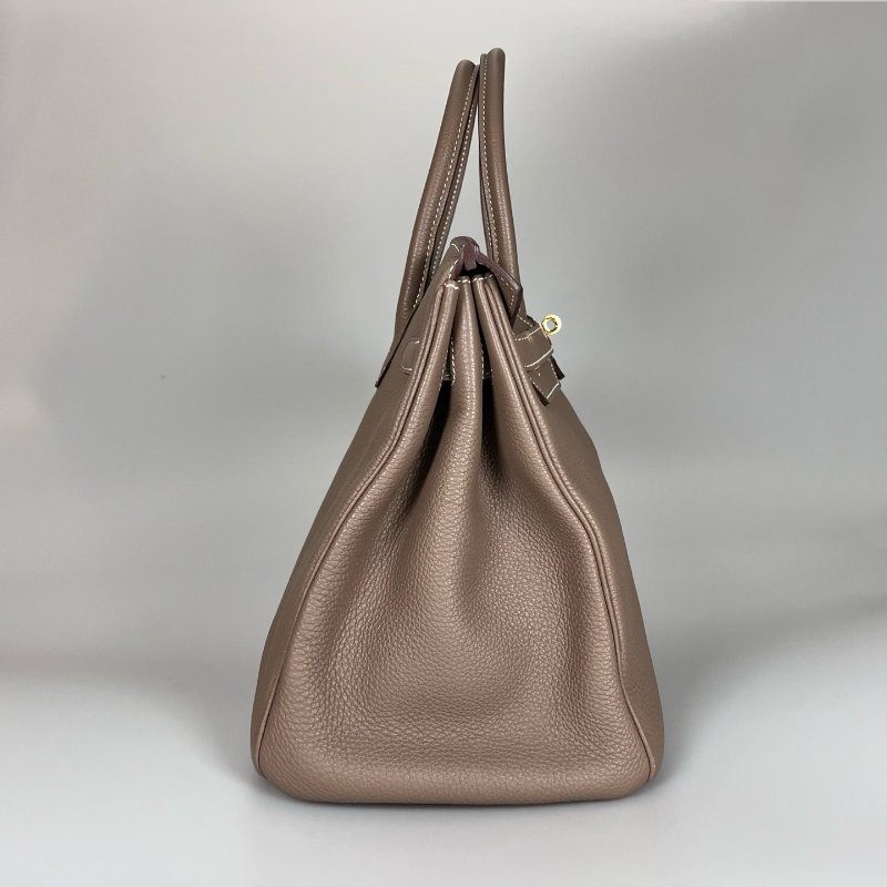 HERMES □Q刻 內縫TOGO皮 大象灰BIRKIN35包-2