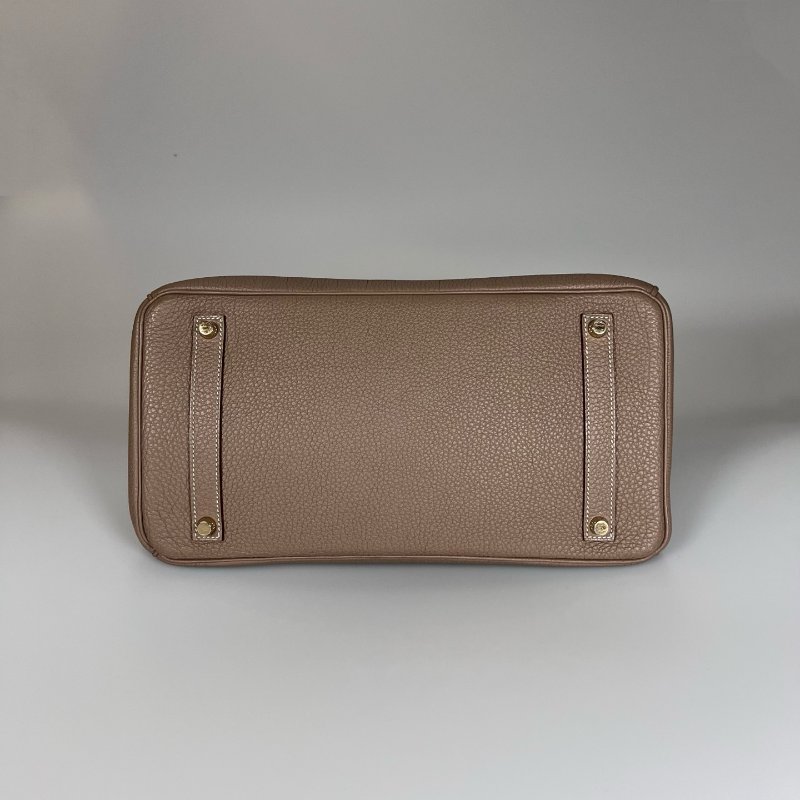 HERMES □Q刻 內縫TOGO皮 大象灰BIRKIN35包-4