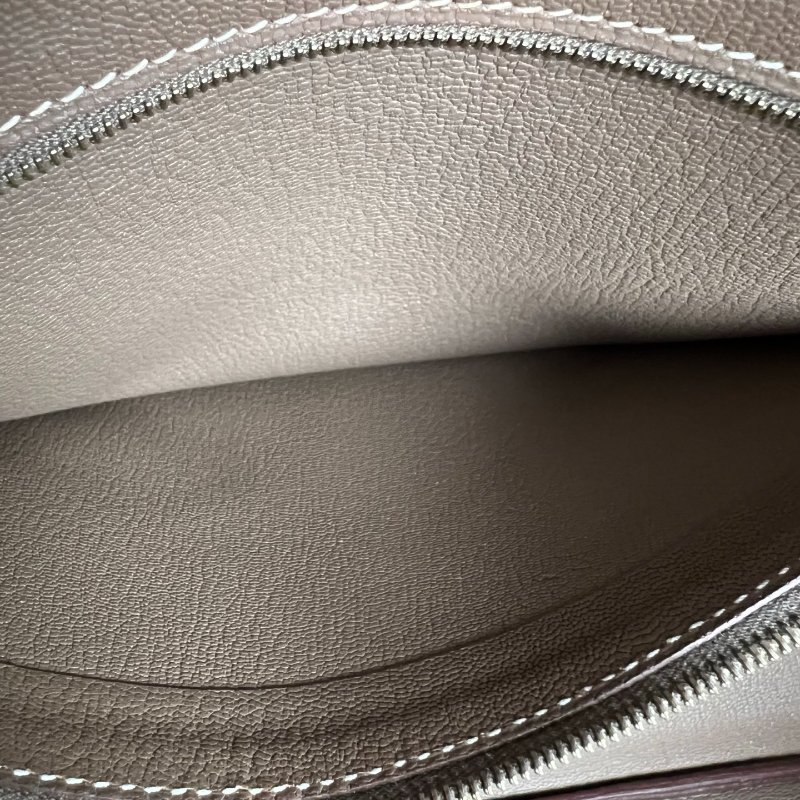 HERMES □Q刻 內縫TOGO皮 大象灰BIRKIN35包-6