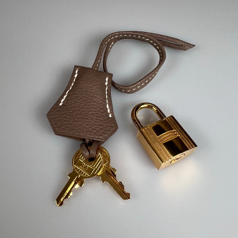 HERMES □Q刻 內縫TOGO皮 大象灰BIRKIN35包-9