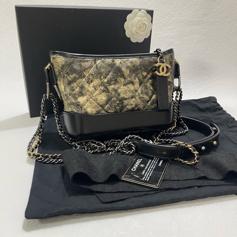 Chanel金色流浪包小號