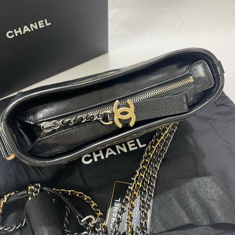 Chanel金色流浪包小號-3