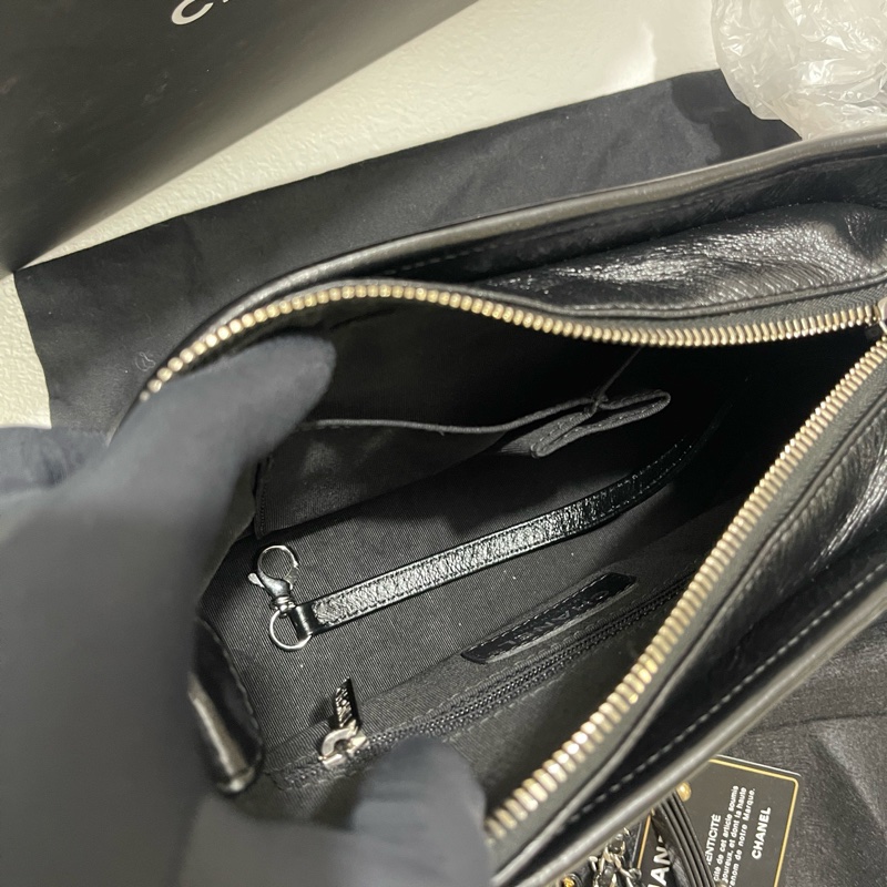 Chanel金色流浪包小號-6