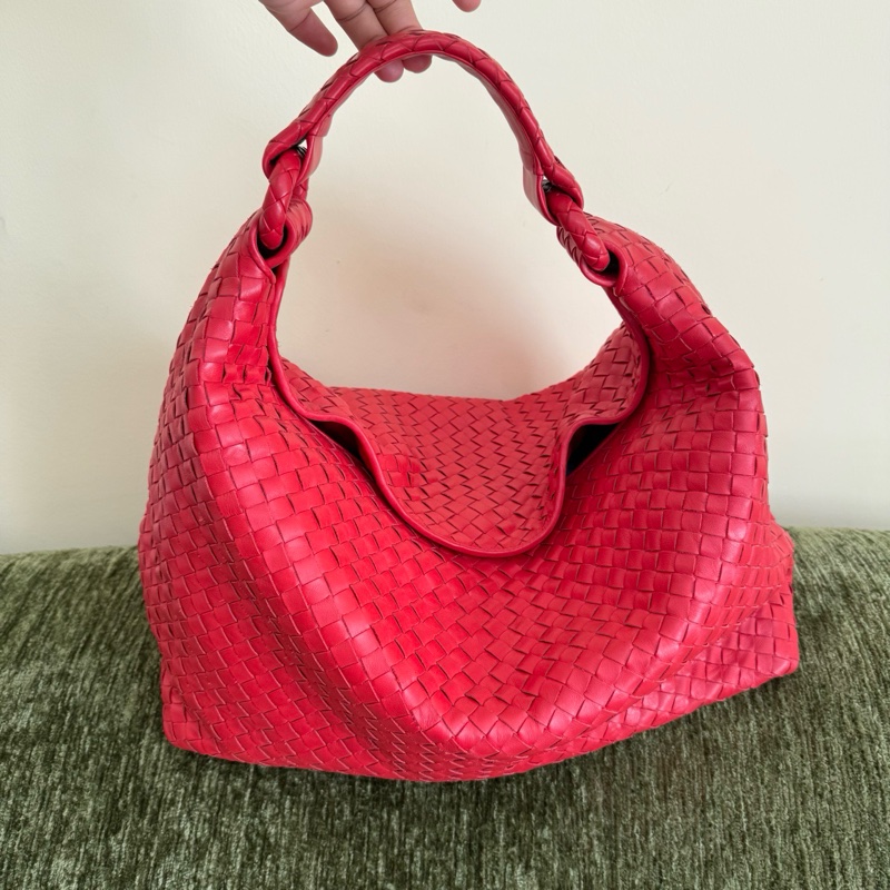 BV紅色Hop腋下包-0