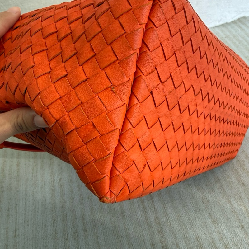 BV橘色雙橋包大號-2