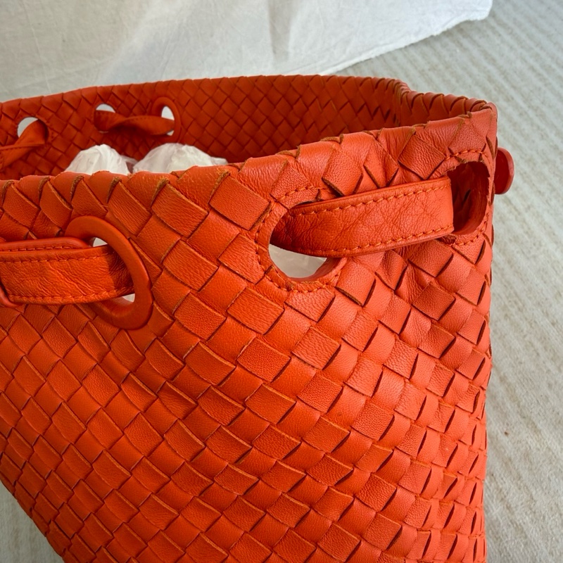 BV橘色雙橋包大號-6