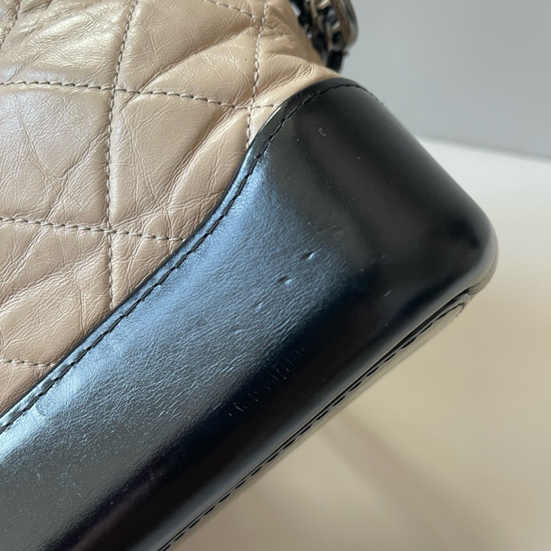 Chanel米色流浪包小號-4