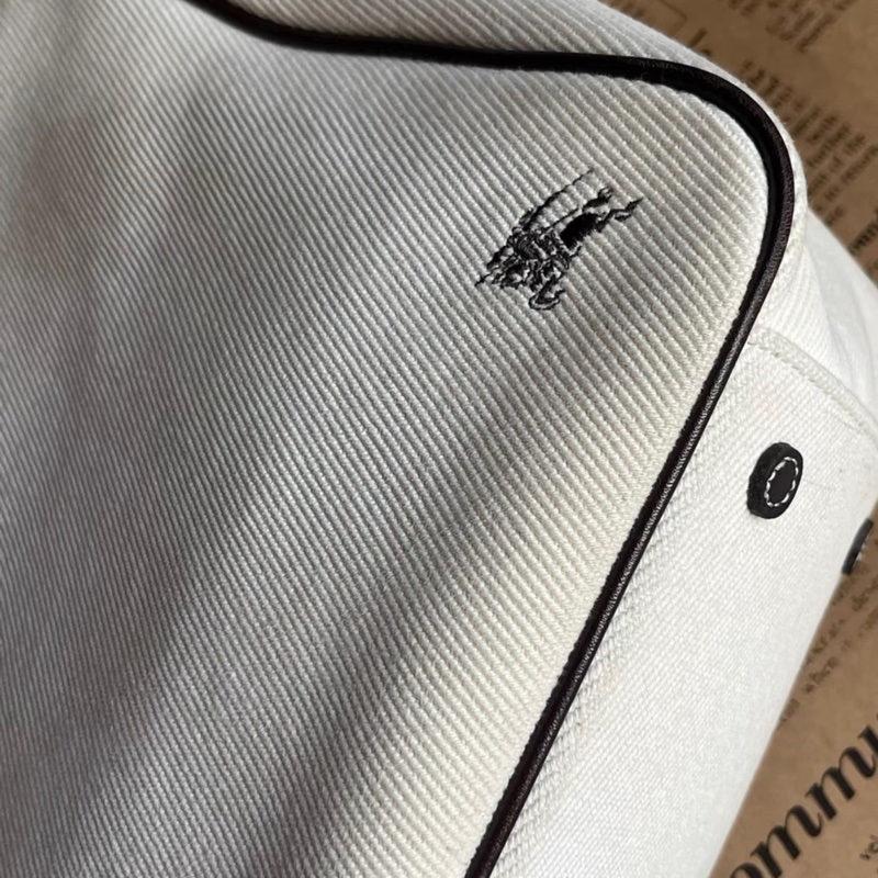 Burberry撞色帆布托特包-13