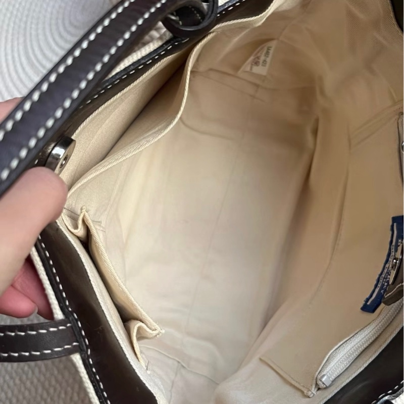 Burberry撞色帆布托特包-17