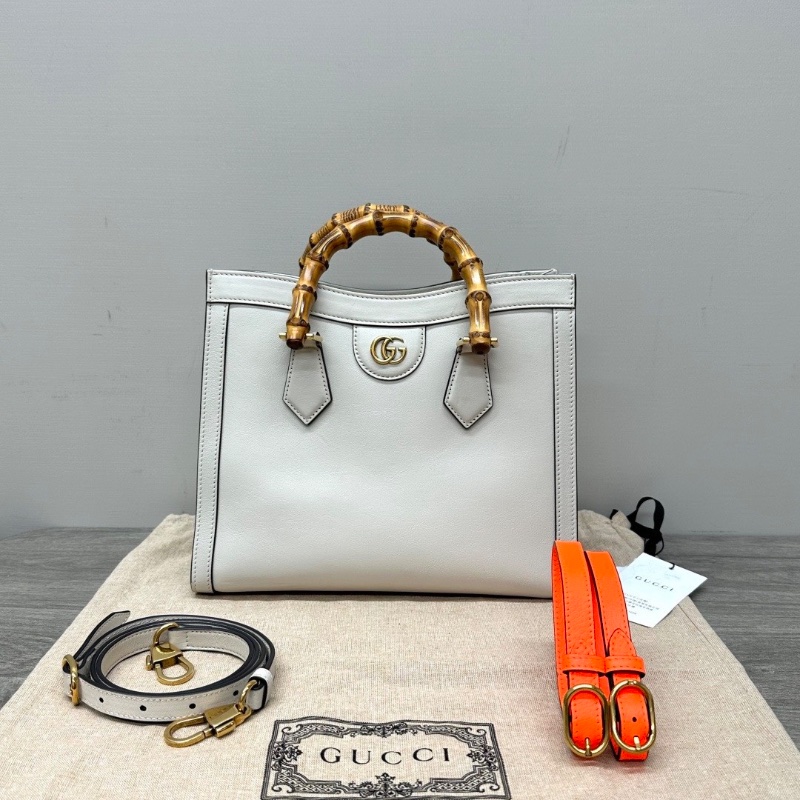GUCCI Diana竹節手柄手提肩背斜背包27*23*10.5 98新配件塵袋-1
