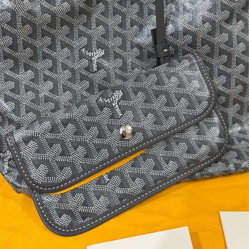 Goyard Hobo 經典灰色肩背包-3
