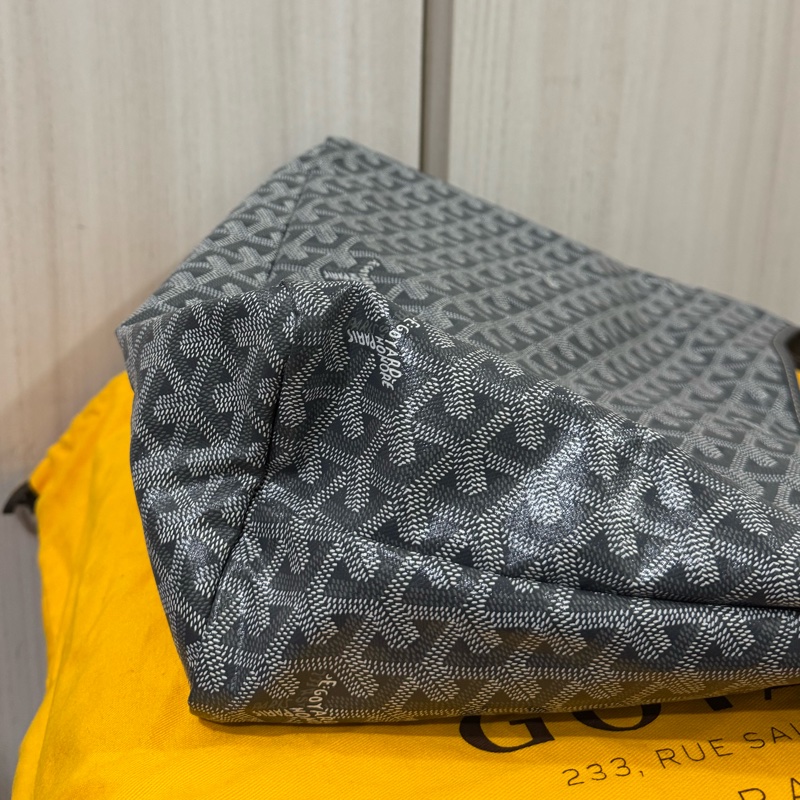 Goyard Hobo 經典灰色肩背包-10