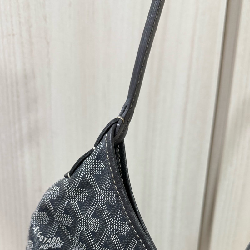 Goyard Hobo 經典灰色肩背包-15