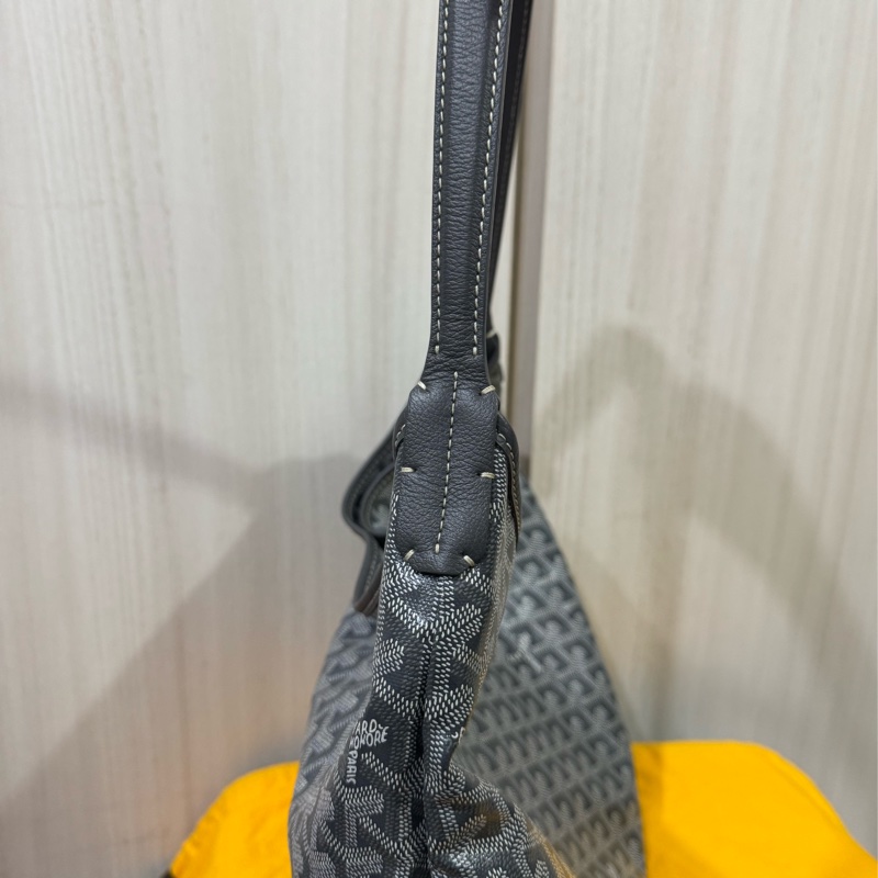 Goyard Hobo 經典灰色肩背包-17