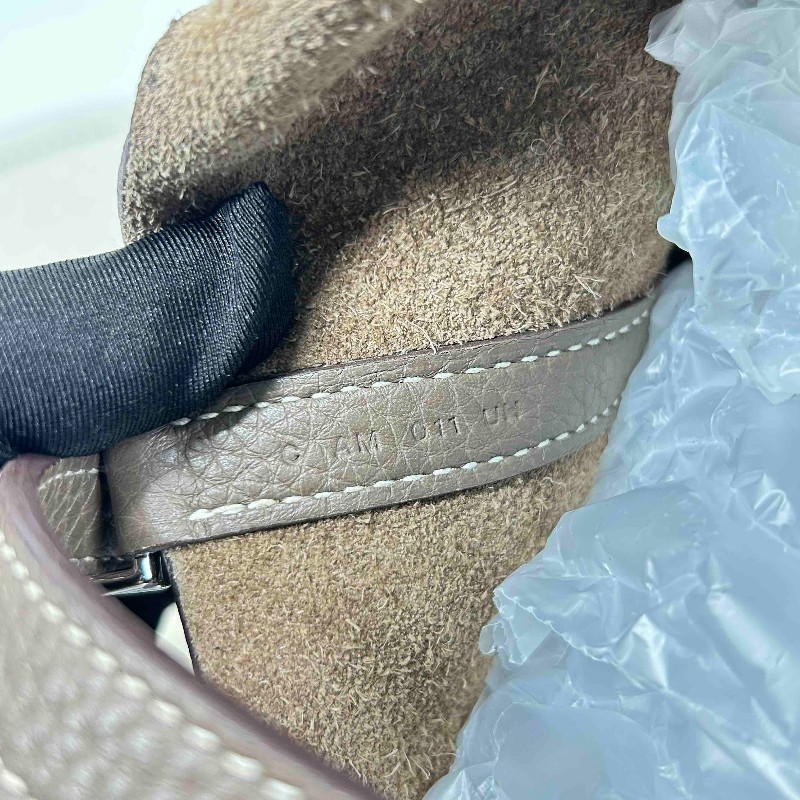 SH ZymHERMES愛馬仕 C刻 Picotin Lock Lock 18 銀扣 Taurillon Clemence小公牛皮 菜籃子水桶包手提包 Etoupe大象灰-16