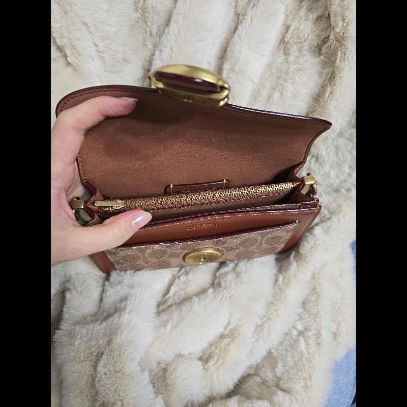 COACH TABBY 20 經典 SIGNATURE 帆布單肩手袋-12