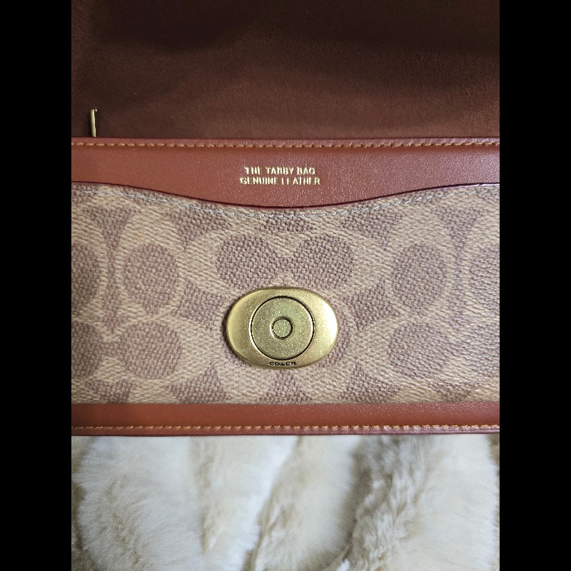 COACH TABBY 20 經典 SIGNATURE 帆布單肩手袋-13