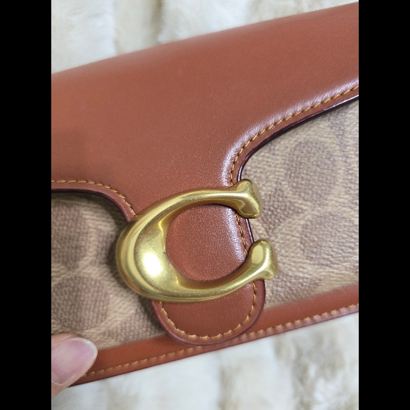 COACH TABBY 20 經典 SIGNATURE 帆布單肩手袋-14