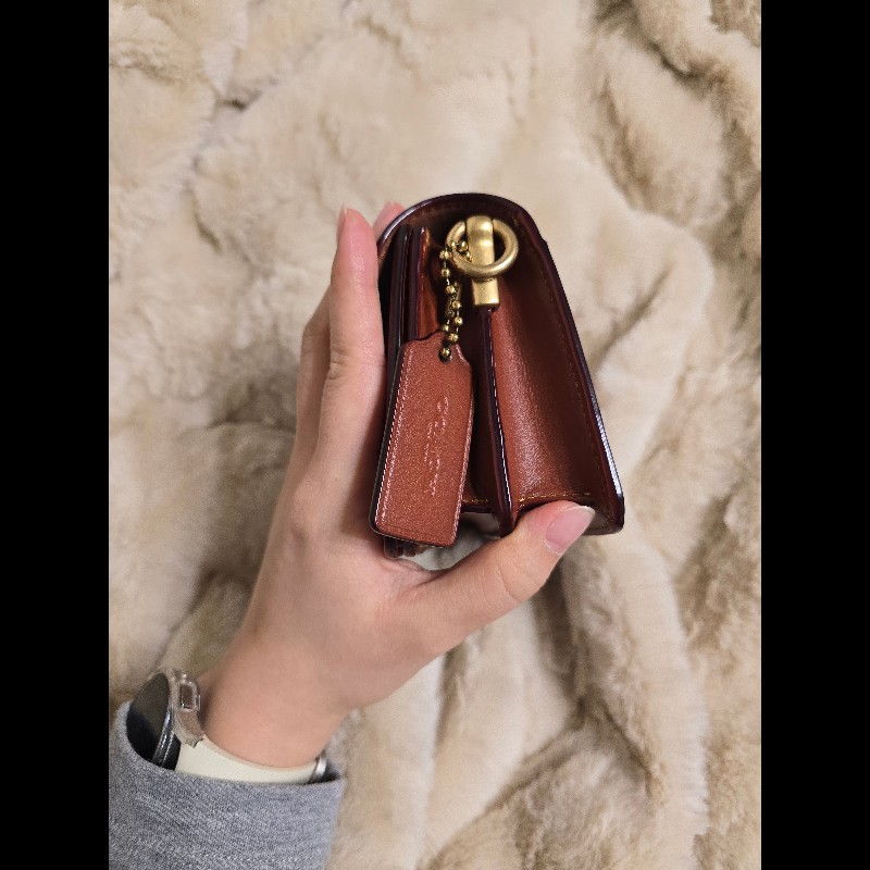 COACH TABBY 20 經典 SIGNATURE 帆布單肩手袋-16