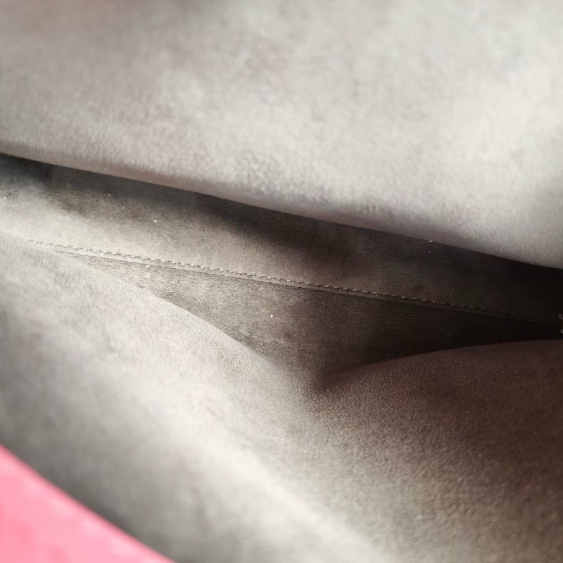 Fendi Peekaboo手提斜背包 粉色 牛皮34*24*13  98新配件塵袋-2