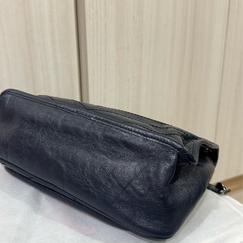 Ysl niki深藍色中號 新款D釦-4