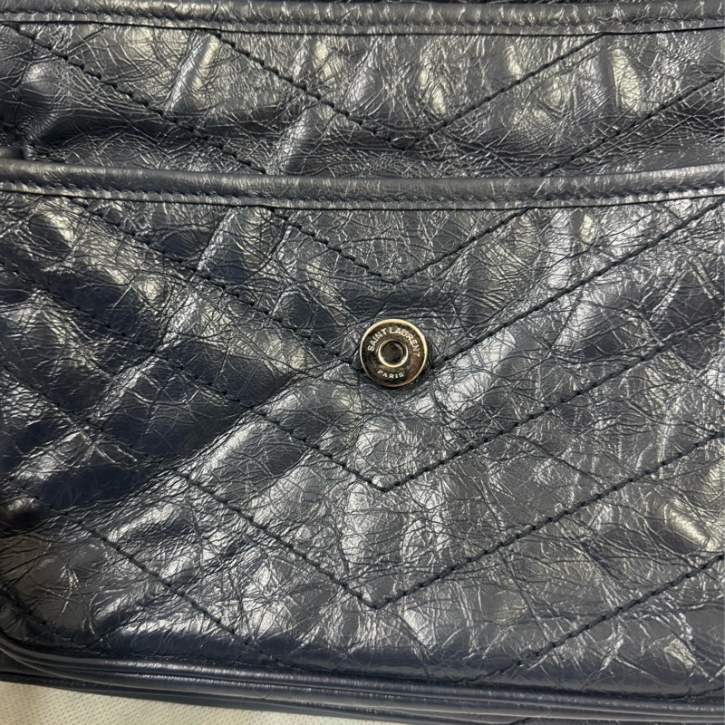 Ysl niki深藍色中號 新款D釦-16