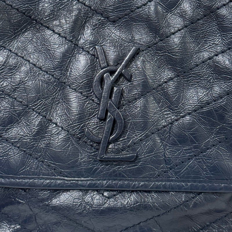 Ysl niki深藍色中號 新款D釦-14
