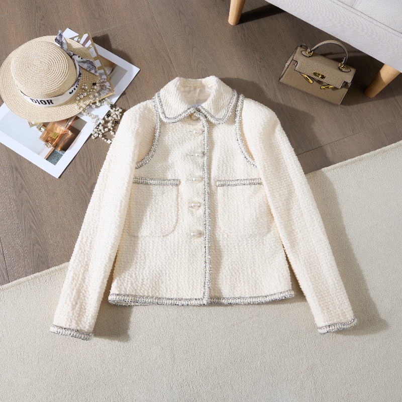 ❤️CHANEL 太空系列 秀款外套 精緻logo紐扣-0