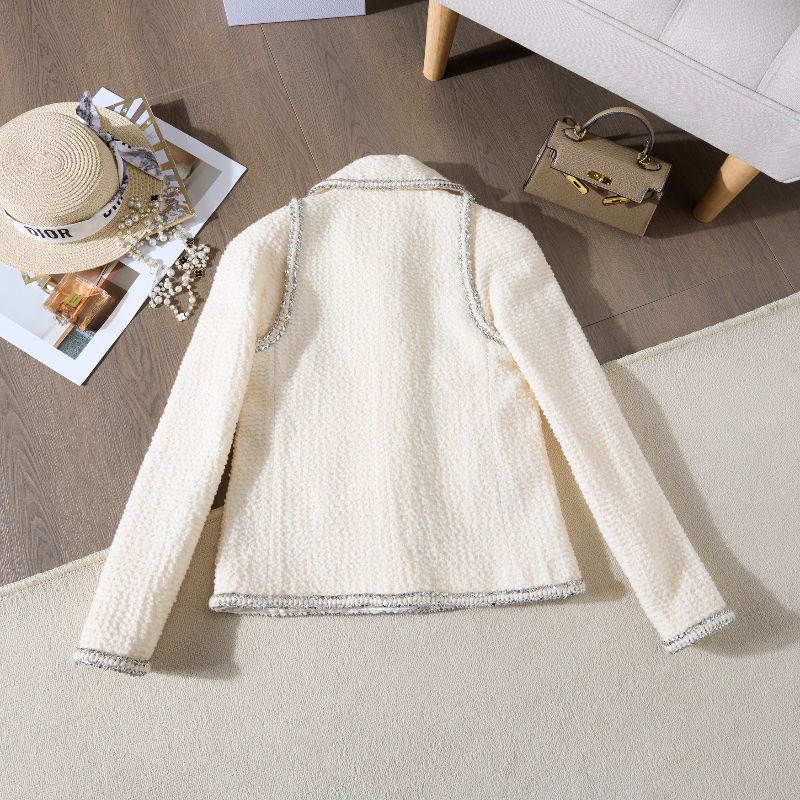 ❤️CHANEL 太空系列 秀款外套 精緻logo紐扣-9