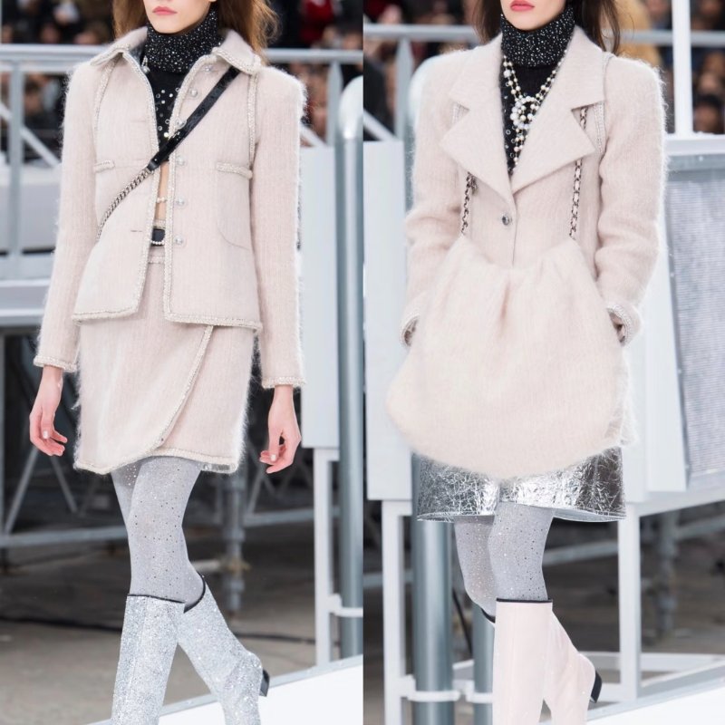 ❤️CHANEL 太空系列 秀款外套 精緻logo紐扣-1