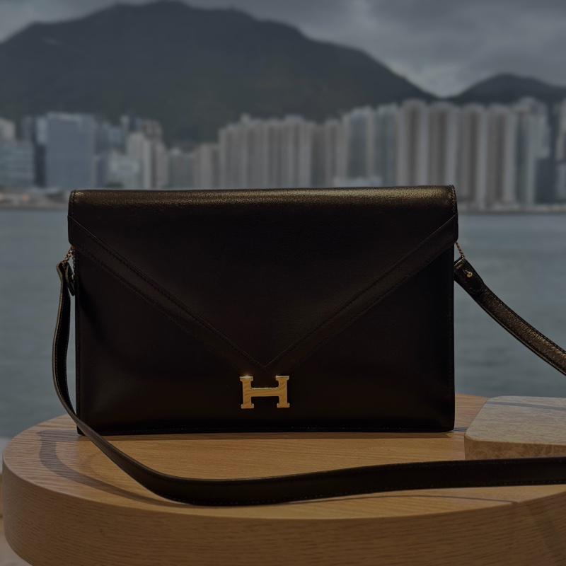 [復古中古品🩶] Hermes Box皮中古包-3