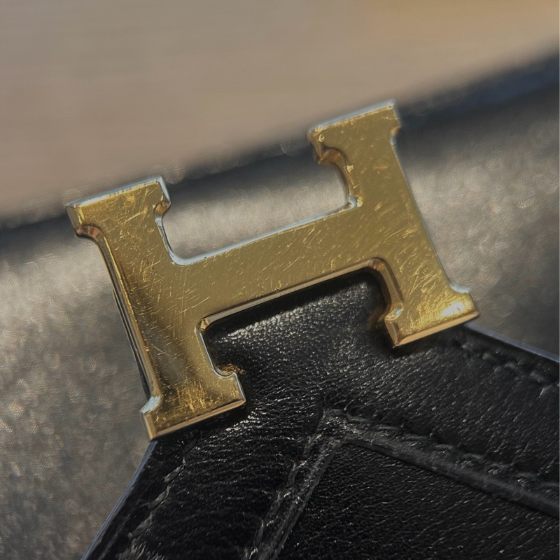 [復古中古品🩶] Hermes Box皮中古包-25