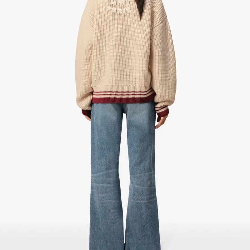 Ami 粗針織羊毛上衣-2