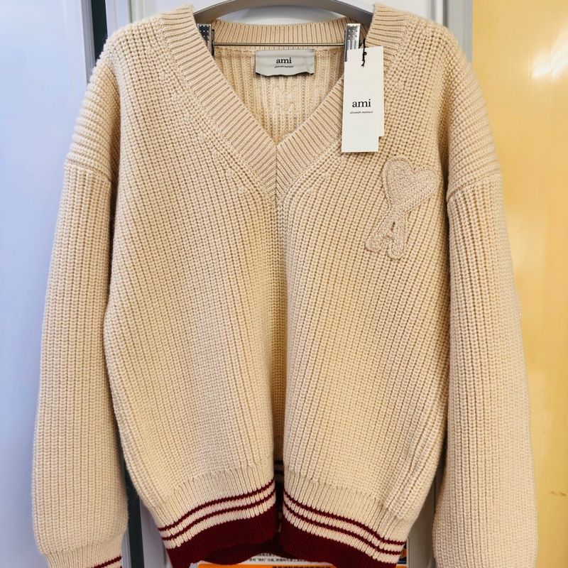 Ami 粗針織羊毛上衣-3
