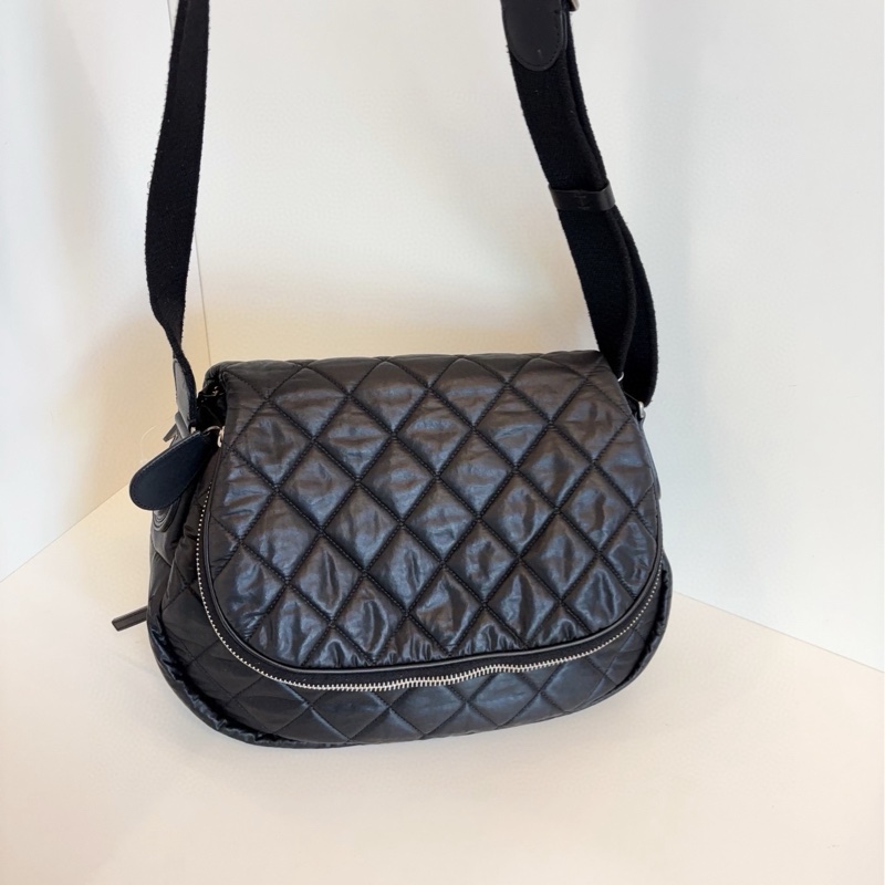 Chanel香奈兒 黑銀 保齡球 機場包單肩斜挎包-7