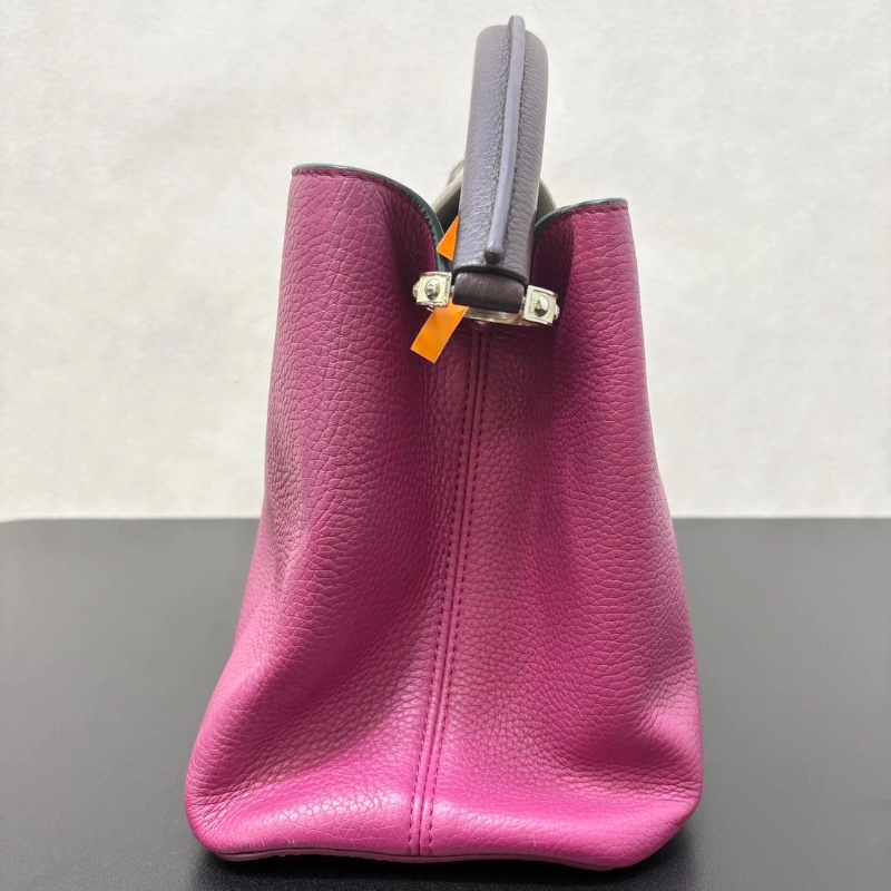 Lv經典款全皮capucines 大號手提肩背包拼色 35.5*21  98新配件塵袋-5