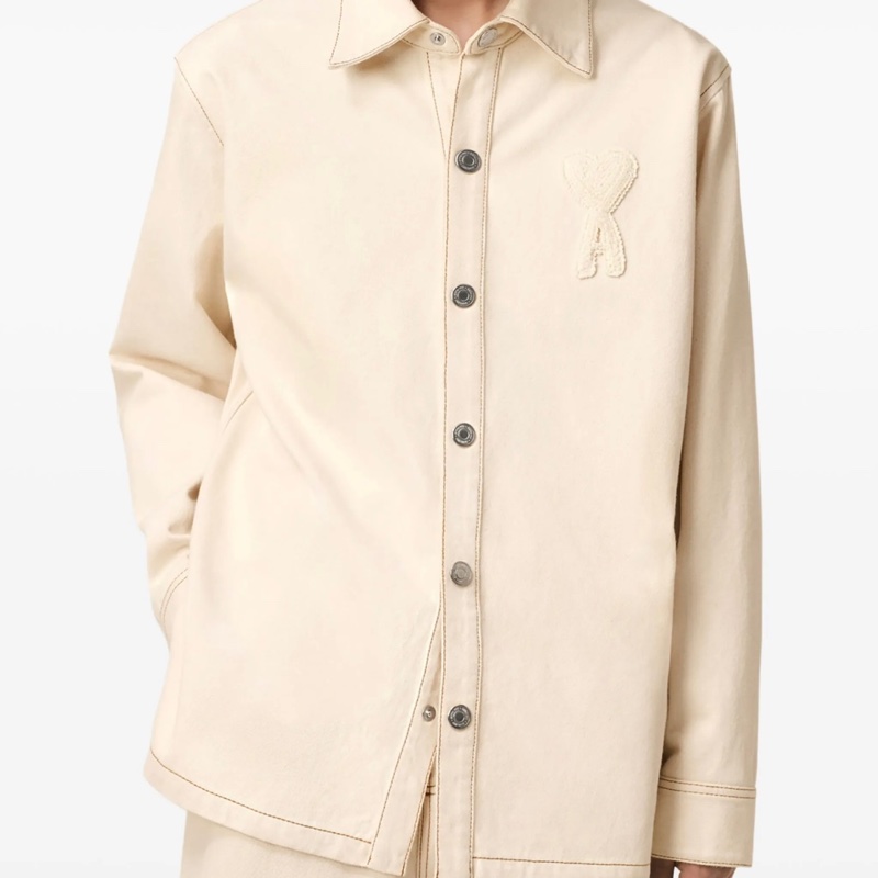 Ami Paris 米色牛仔外套-1