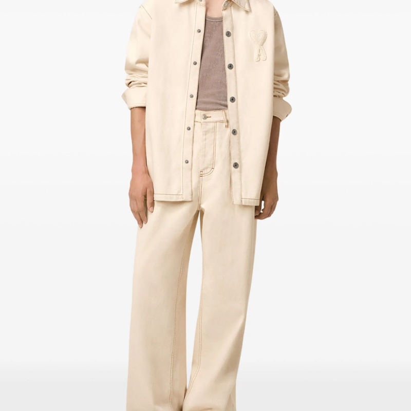 Ami Paris 米色牛仔外套-3
